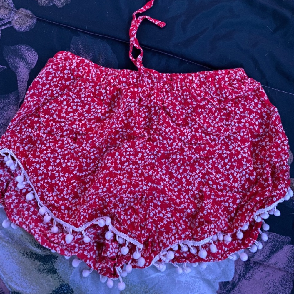 Red shorts